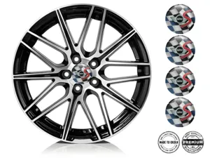 Mini Cooper Logo Autocollants Roues Édition Époxy de Qualité